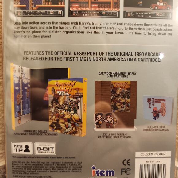 Game - Hammerin' Harry (NEW) - NES - Retro-bit - Picture 4 of 5